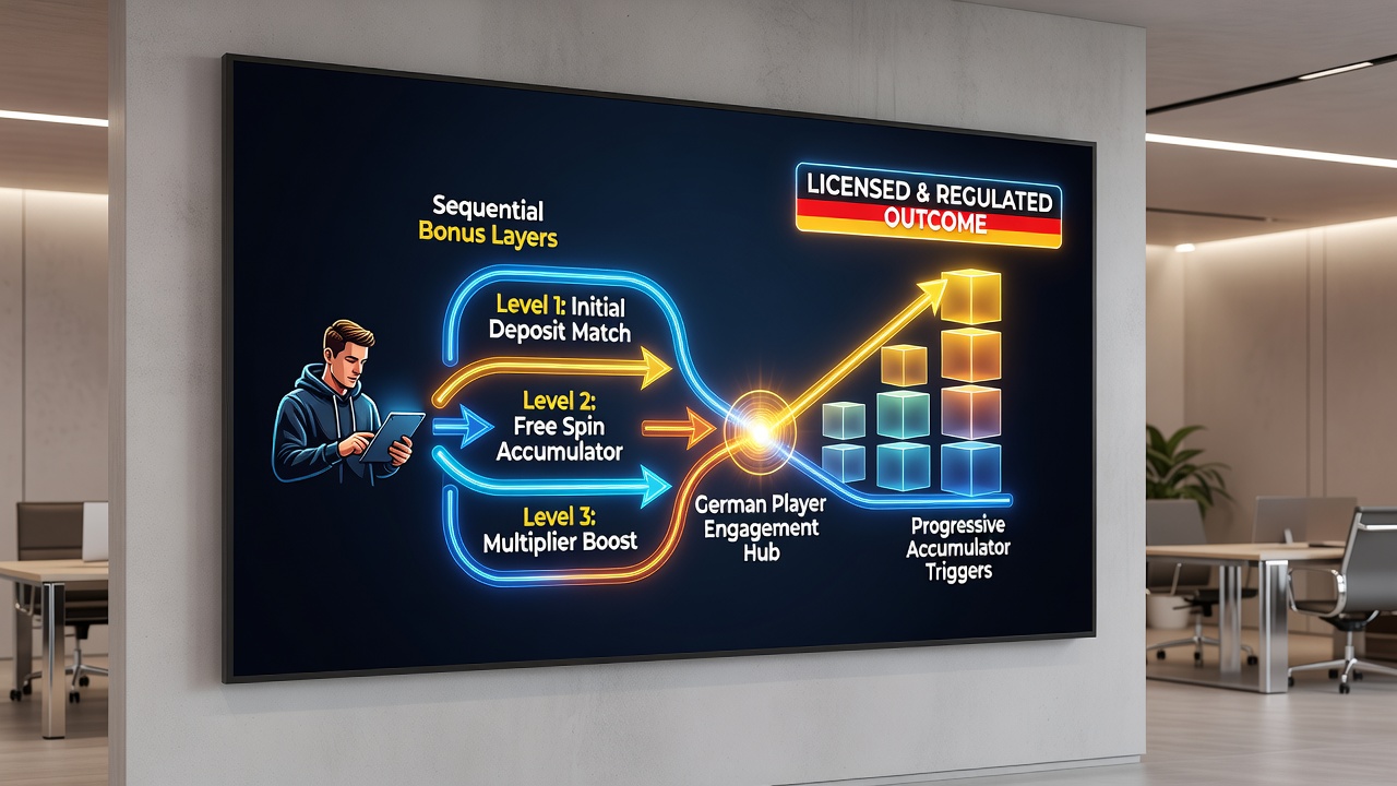 Visualisierung des Übergangs von Bonussequenzen zu progressiven Jackpot-Auslösern in deutschen Online-Casinos