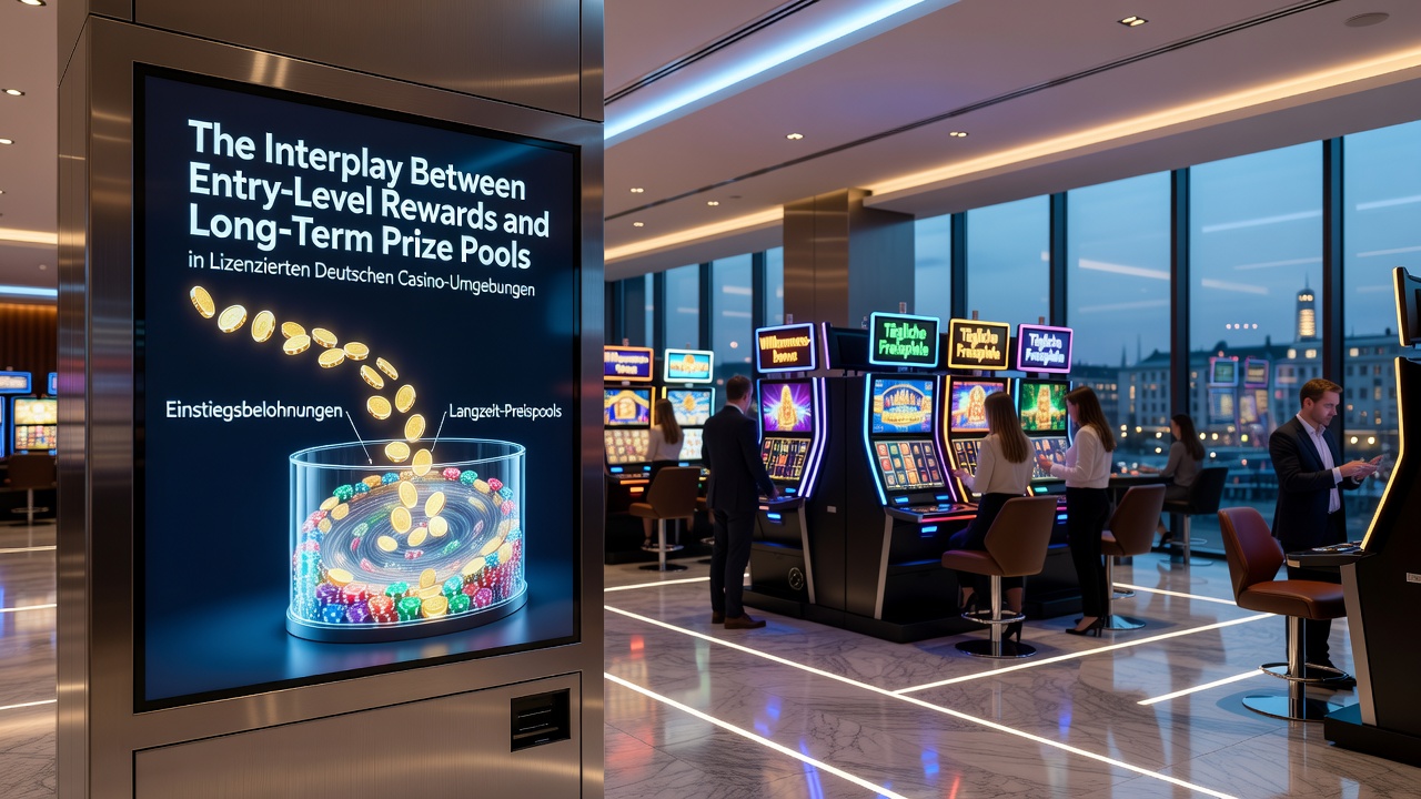 Visualisierung der Verbindung von Startprämien und wachsenden Jackpot-Pools in regulierten deutschen Online-Casinos